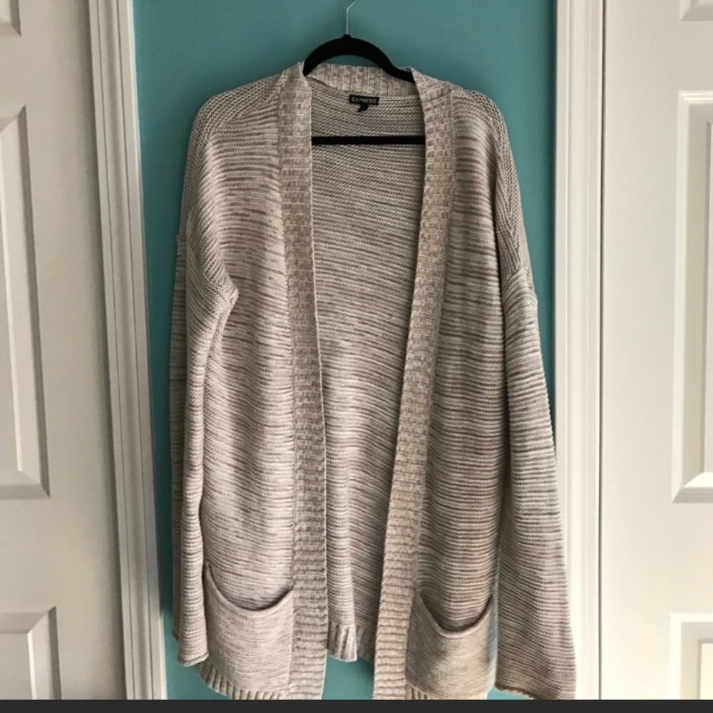 COPY - Long tan cardigan